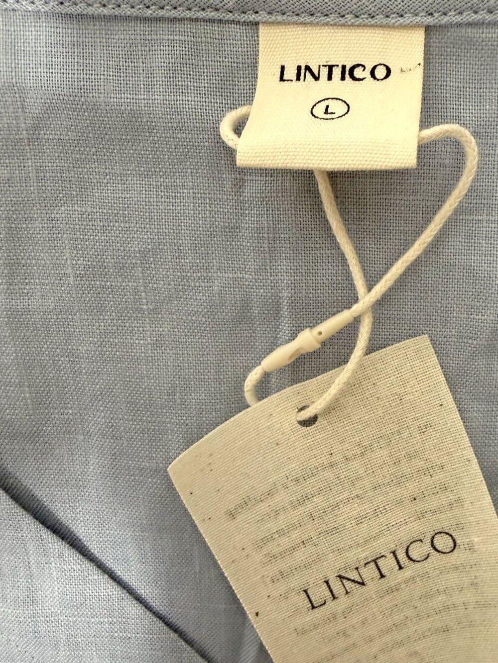 *NEW* Lintico 100% Linen Drop Shoulder Asymmetric Layered Hem Overtop VIOLA - Picture 13 of 16